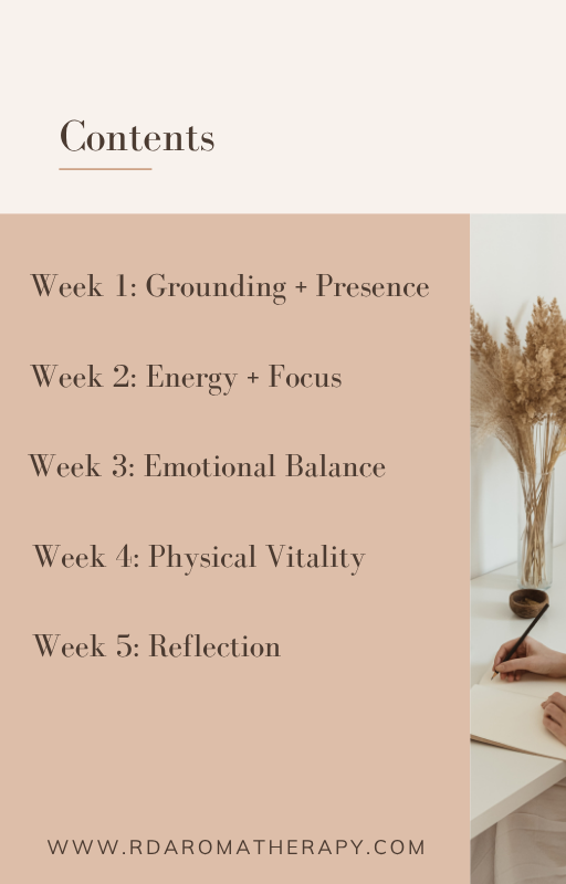 30 Days of Self-Care with Essential Oils – Daily DIYs & Rituals for Grounding, Energy, Focus, and Emotional Wellness E-Book