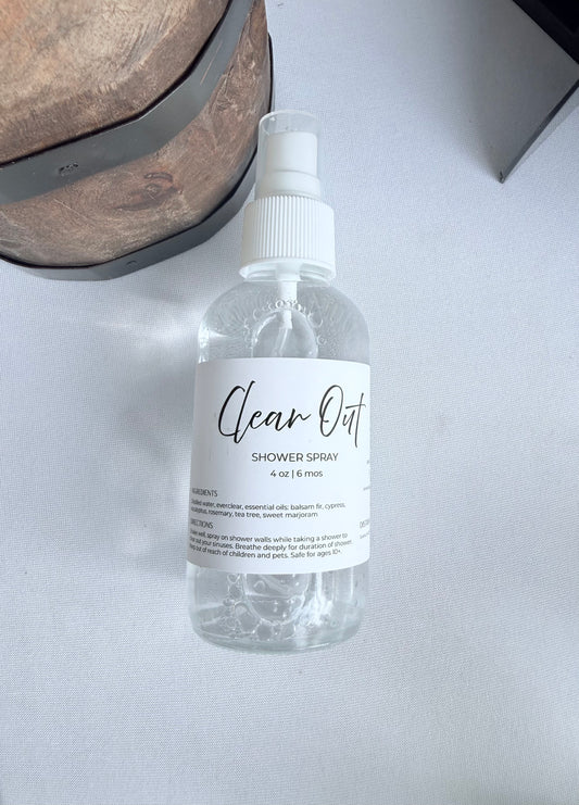 Clear Out Shower Spray | Deep Breathing & Congestion Relief