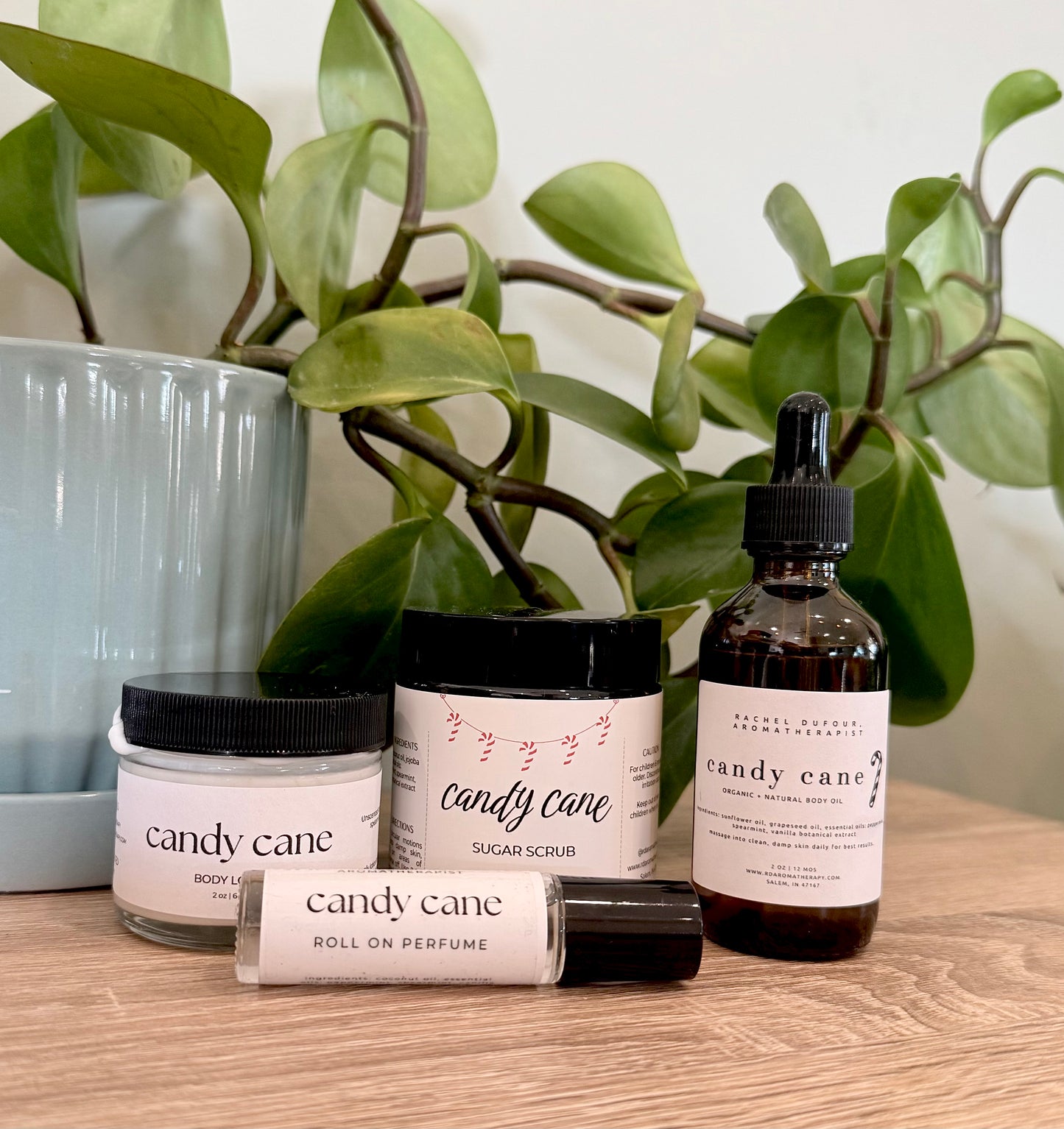 Candy Cane Collection LIMITED EDITION– Holiday Essential Oil Blend | Roll-On, Lotion, Sugar Scrub, Body Oil, Room & Body Spray, or Full Gift Bundle