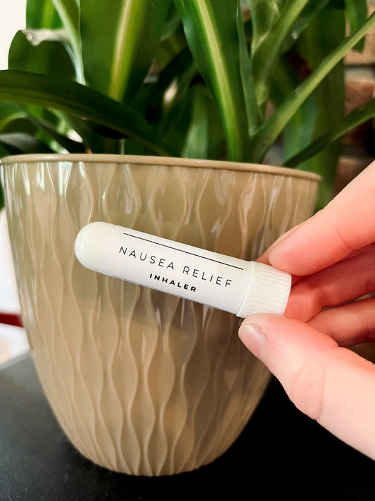 Natural Nausea Relief Aromatherapy Inhaler – Peppermint, Ginger & Citrus Blend
