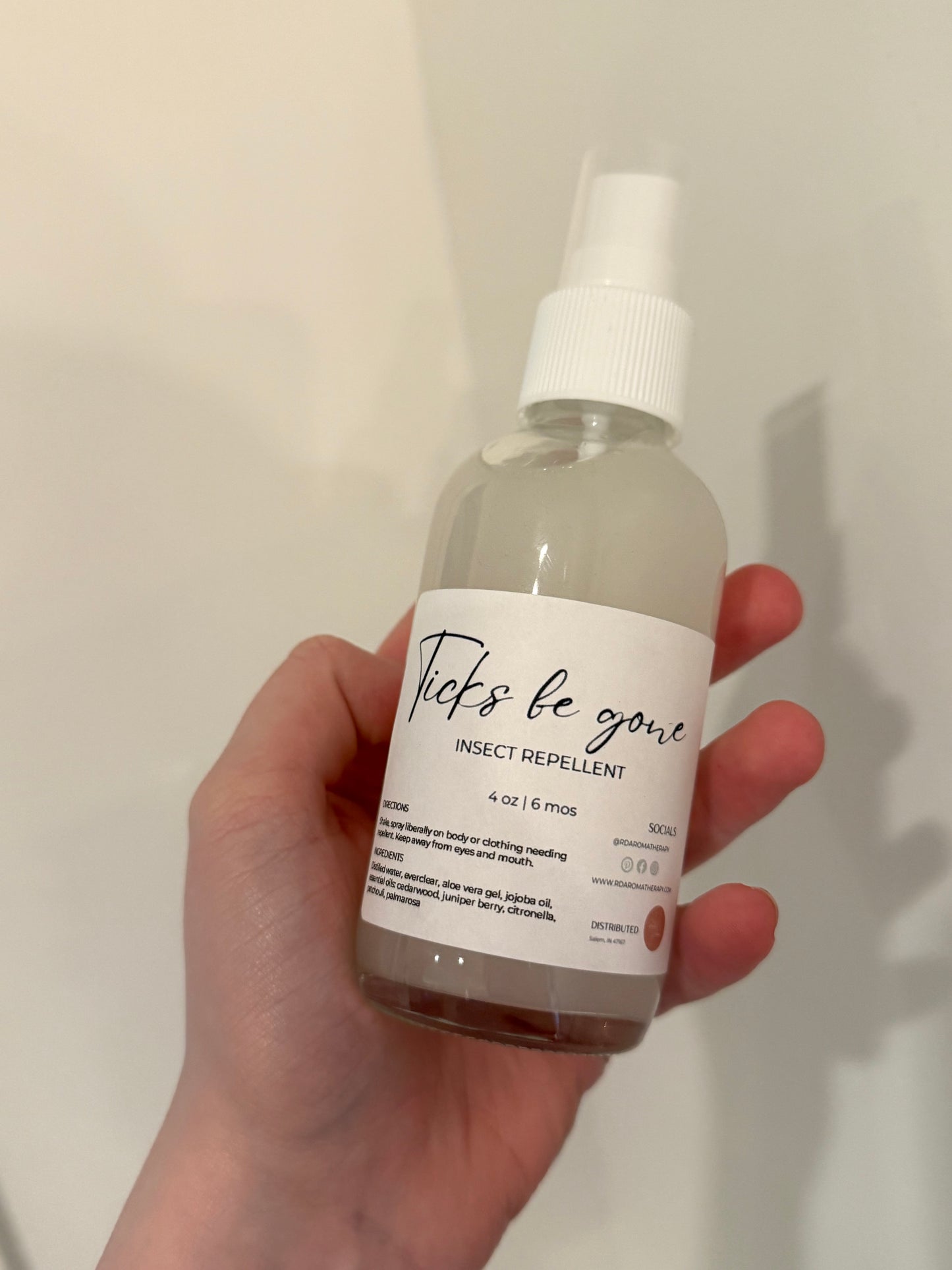 Natural Tick Repellent Spray | Essential Oil Blend with Cedarwood, Citronella & Patchouli | Safe Outdoor Protection