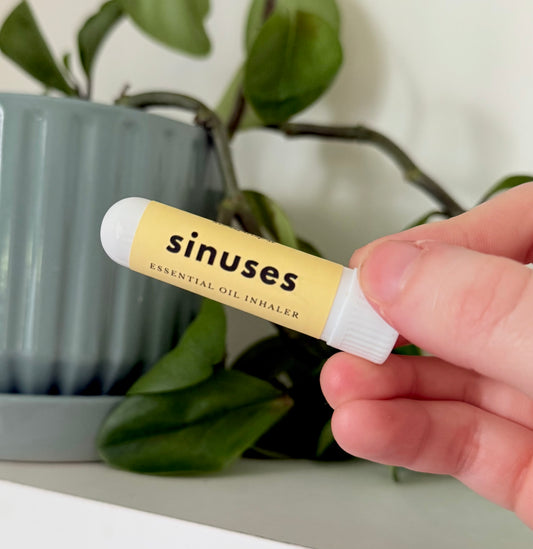 Sinus Relief Aromatherapy Inhaler | Eucalyptus, Peppermint, Rosemary & Tea Tree Essential Oils | Natural Nasal Support & Breathe Easy Blend