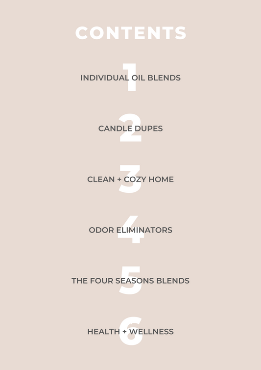 Diffuser Blends E-Book (DOWNLOAD ONLY!)