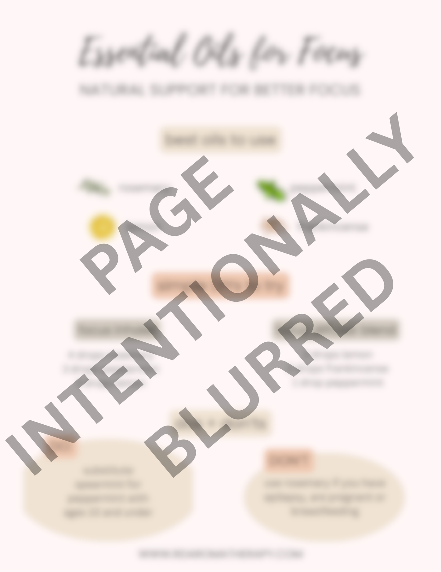 Blurred product image with text overlay indicating intentional blurring.