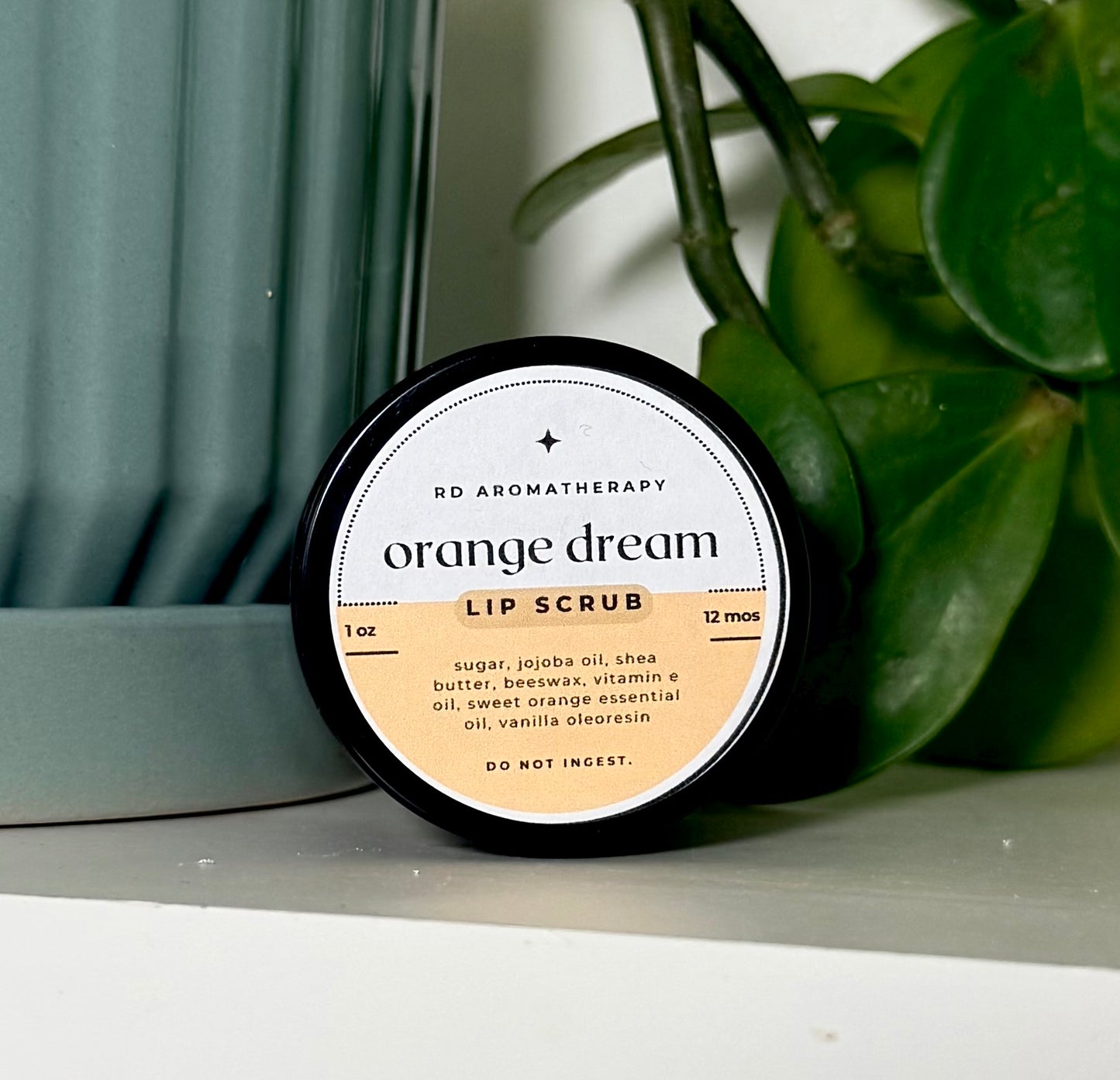Natural Sugar Lip Scrub | Exfoliating Lip Scrub with Jojoba Oil, Shea Butter & Essential Oils
