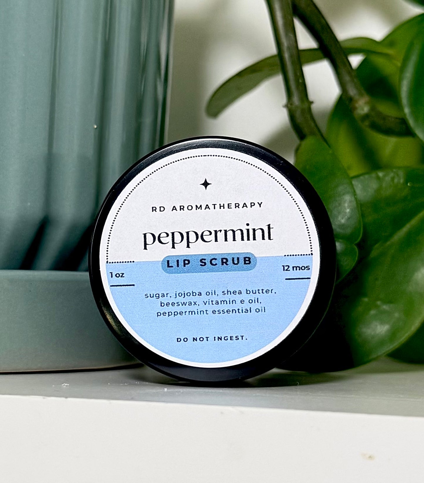 Natural Sugar Lip Scrub | Exfoliating Lip Scrub with Jojoba Oil, Shea Butter & Essential Oils