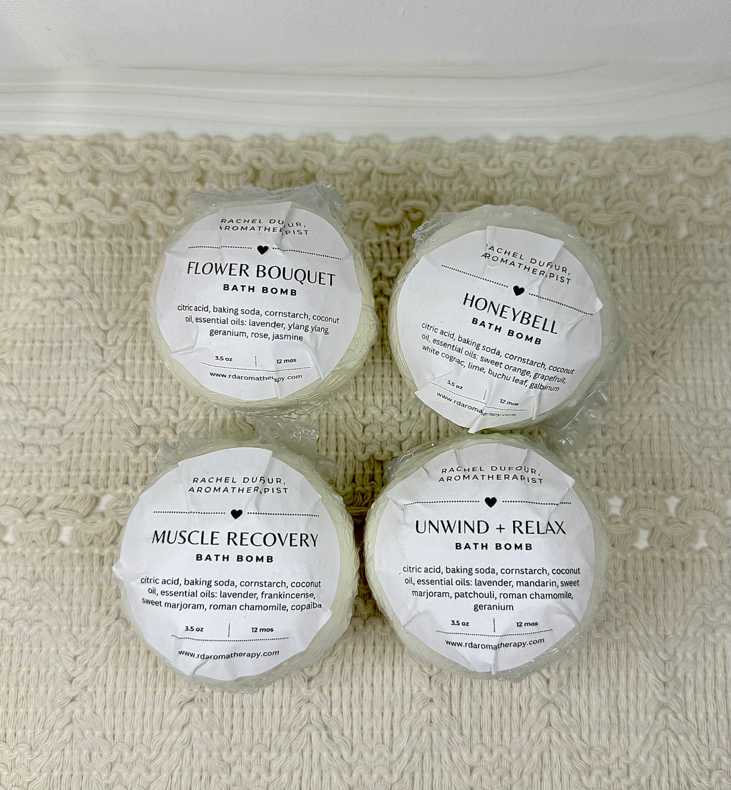 Aromatherapy Bath Bomb Collection | Sample Set for Relaxation, Muscle Relief & Mood Boost