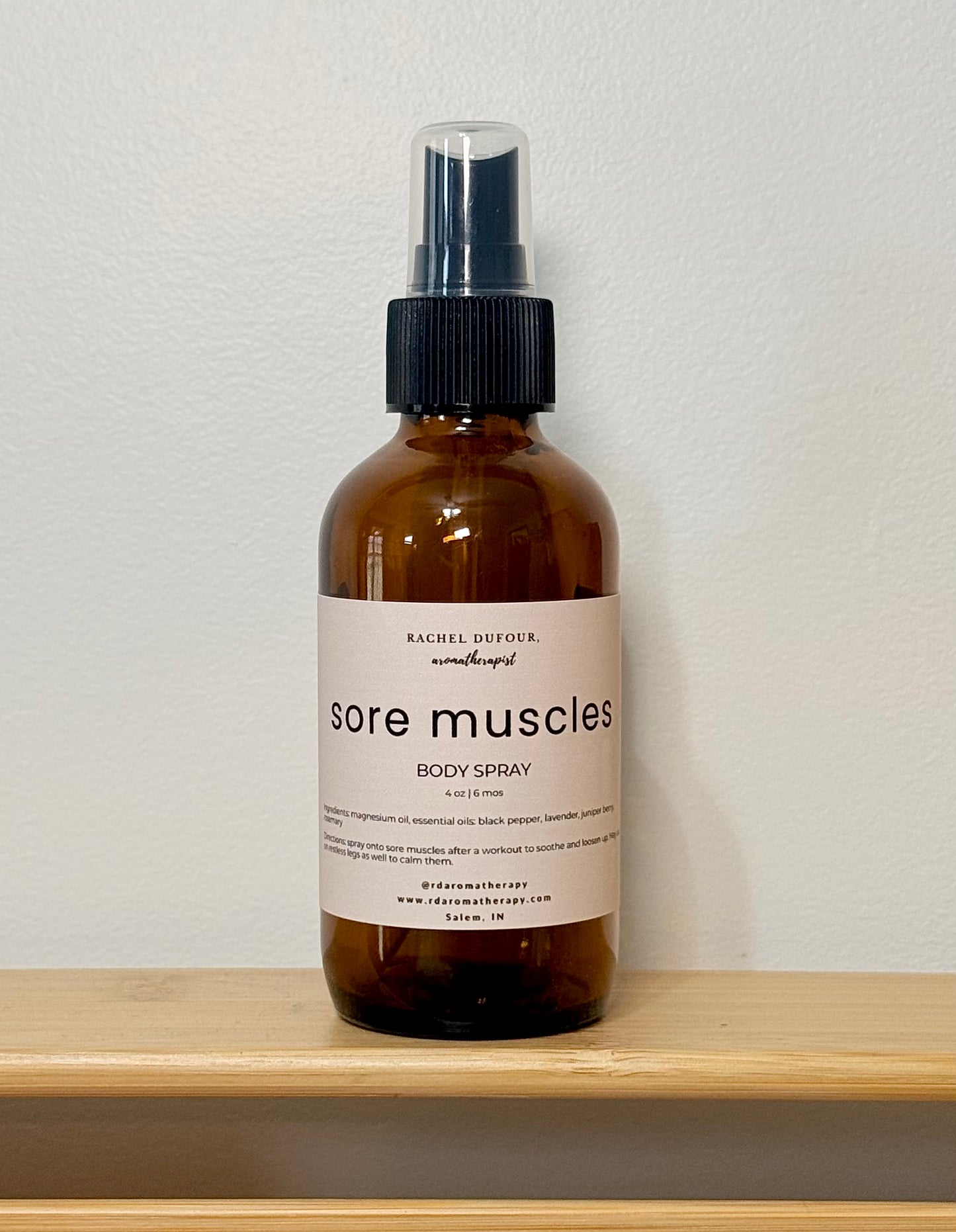 Sore Muscles Magnesium Spray – Magnesium Oil with Essential Oils