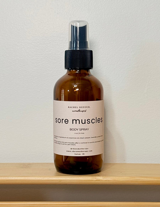 Sore Muscles Magnesium Spray – Magnesium Oil with Essential Oils
