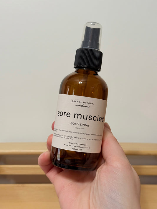 Sore Muscles Magnesium Spray – Magnesium Oil with Essential Oils
