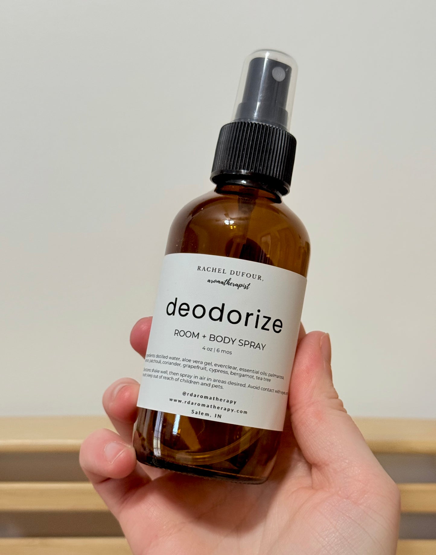Deodorize Room Spray – Purifying Essential Oil Air Freshener