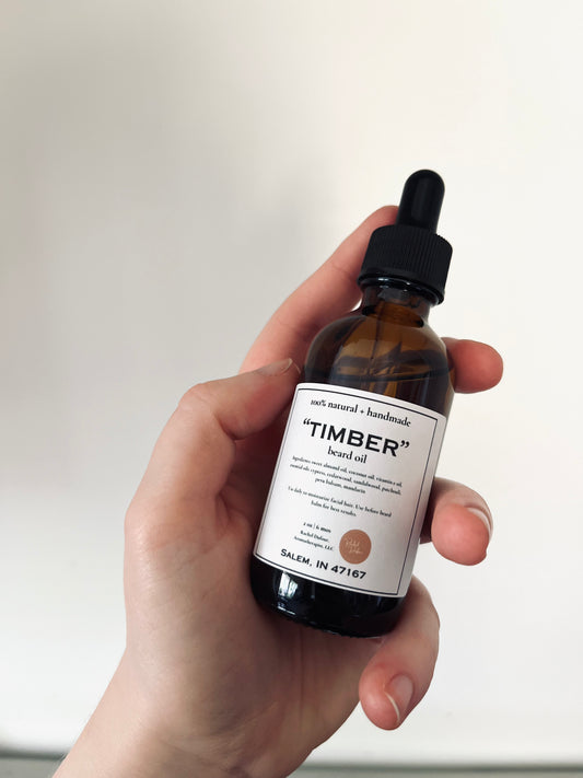 Timber Beard Oil & Balm Duo – Rugged Woodsman Scent | All-Natural Grooming