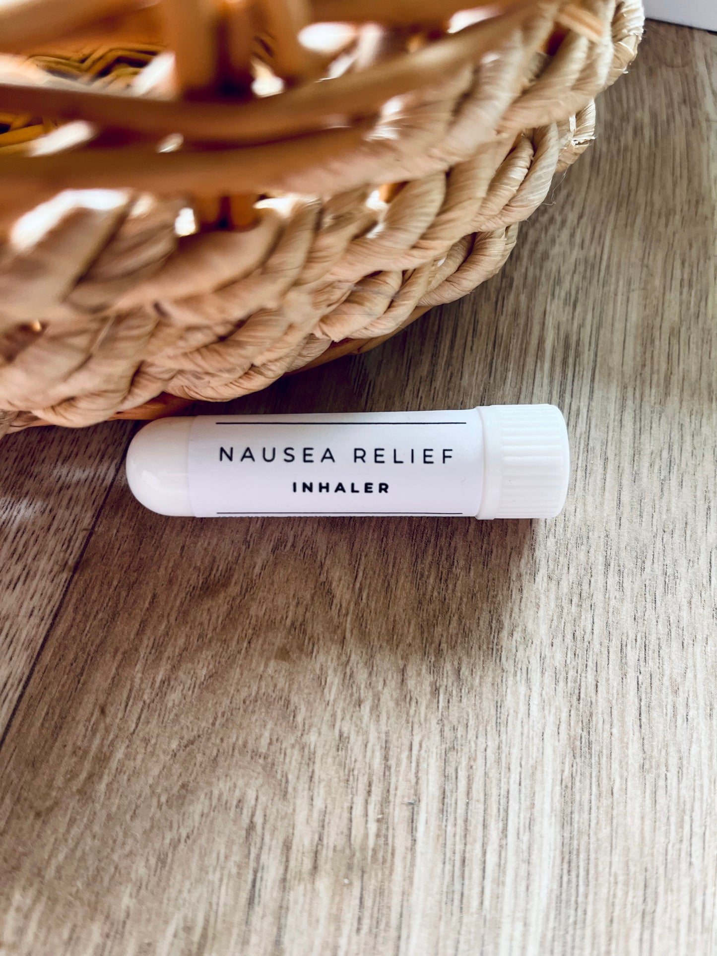Natural Nausea Relief Aromatherapy Inhaler – Peppermint, Ginger & Citrus Blend