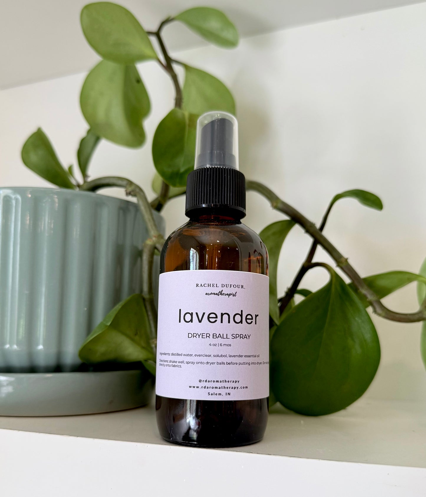 Lavender Dryer Ball Spray | Natural Laundry Freshener for Wool Dryer Balls | Essential Oil Linen & Fabric Scent Spray