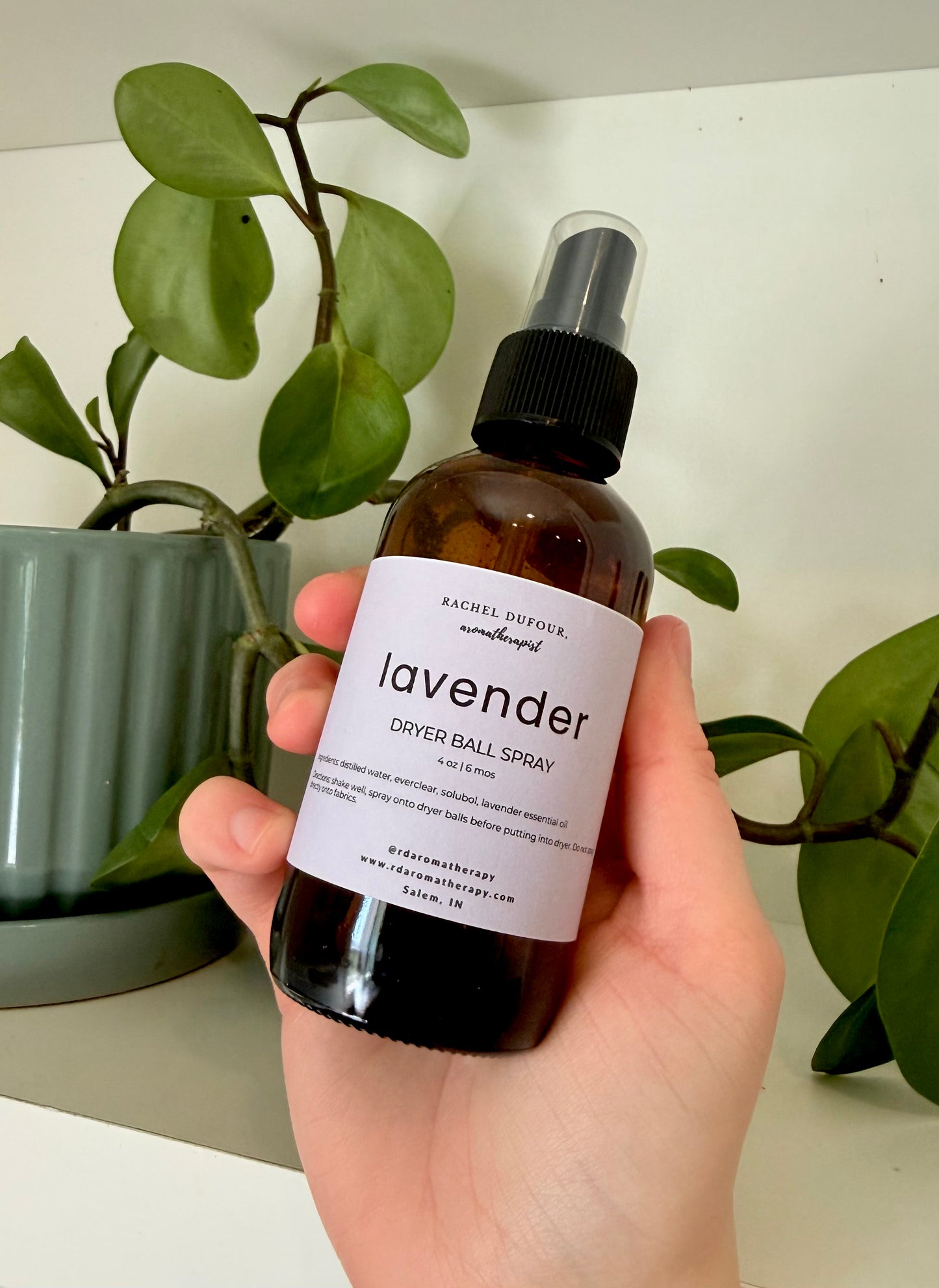 Lavender Dryer Ball Spray | Natural Laundry Freshener for Wool Dryer Balls | Essential Oil Linen & Fabric Scent Spray