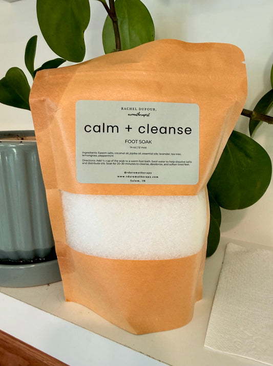 Calm & Cleanse Foot Soak – Detoxifying Aromatherapy Foot Soak with Essential Oils