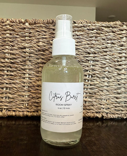 Citrus Burst Room Spray – Uplifting Essential Oil Air Freshener