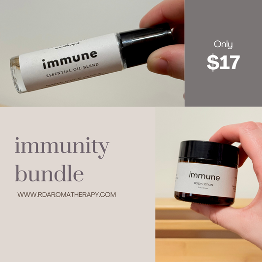 Immune Boost Essential Oil Roll-On & Lotion Bundle | Natural Immune Support Aromatherapy